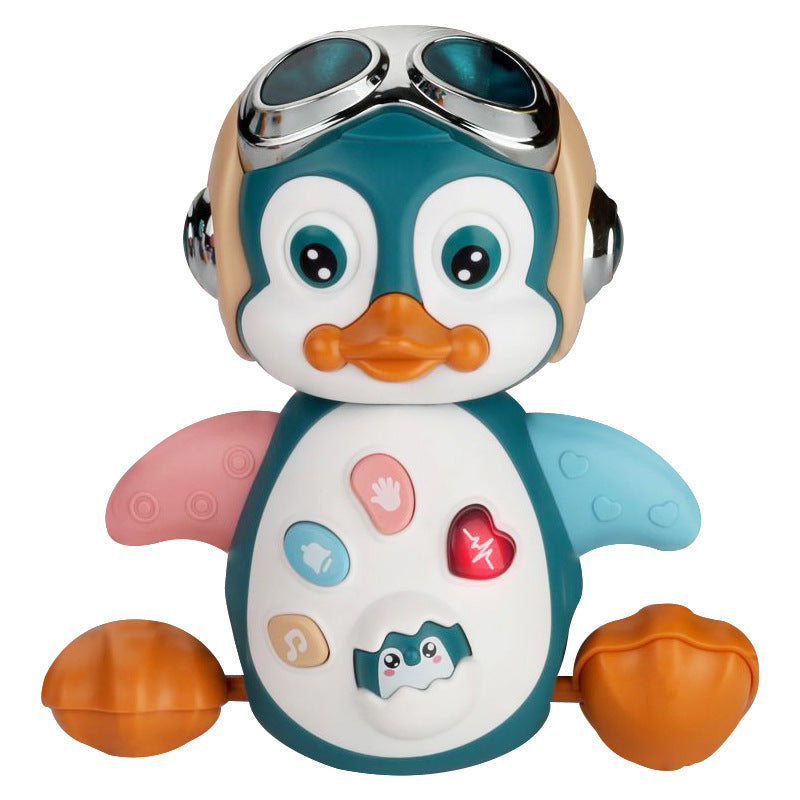 Jouets modèles d'animaux de compagnie ambulants d'éveil à l'éducation précoce Pingouin dansant électrique