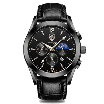 Montre à quartz étanche lumineuse pour homme avec bracelet