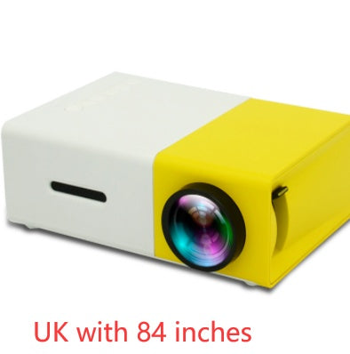 Proyector portátil 3D HD LED Cine en casa HDMI compatible con USB de audio Proyector YG300 Mini proyector