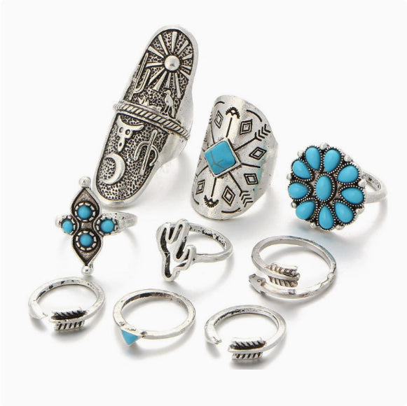 Boho Vintage Ring Sets