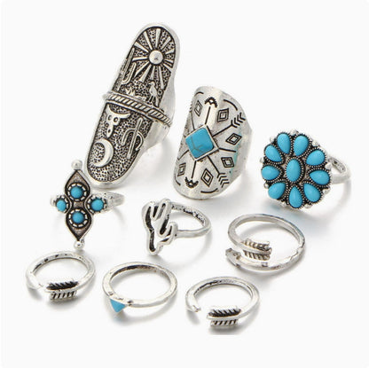 Ensembles de bagues vintage bohèmes