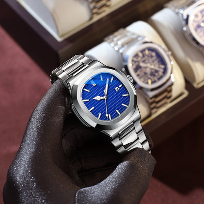 Montre Homme en Acier Lumineuse Étanche