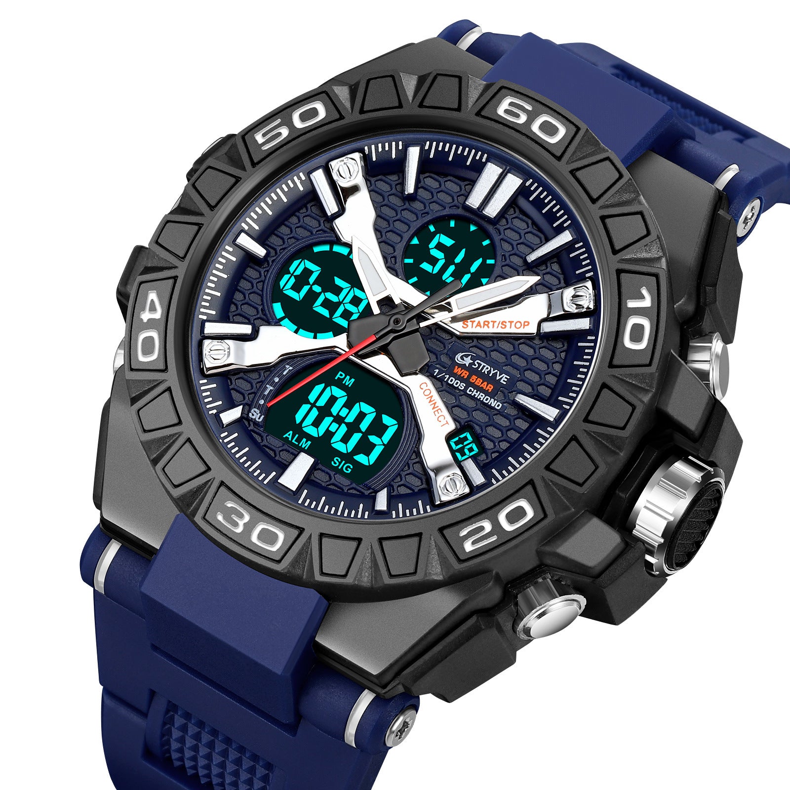 Nuevo reloj electrónico luminoso deportivo colorido impermeable, reloj multifuncional para estudiantes