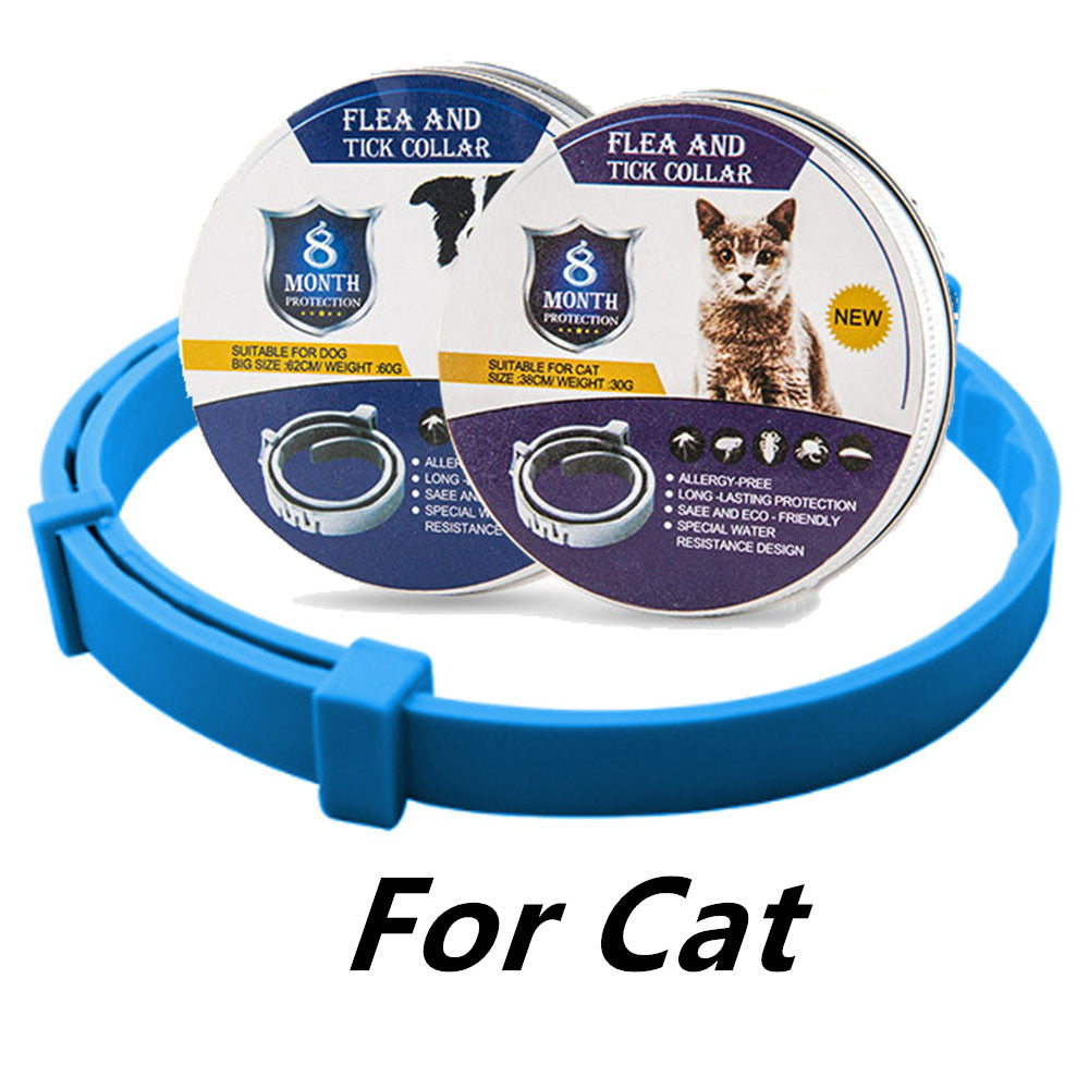 Collar antimosquitos para mascotas, ajustable, repelente de insectos para gatos y perros, suministros para mascotas