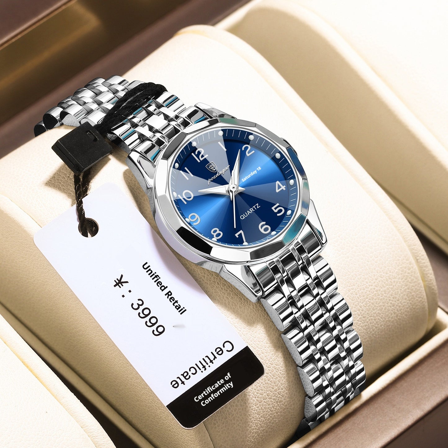 Women's Waterproof Double Calendar Watch