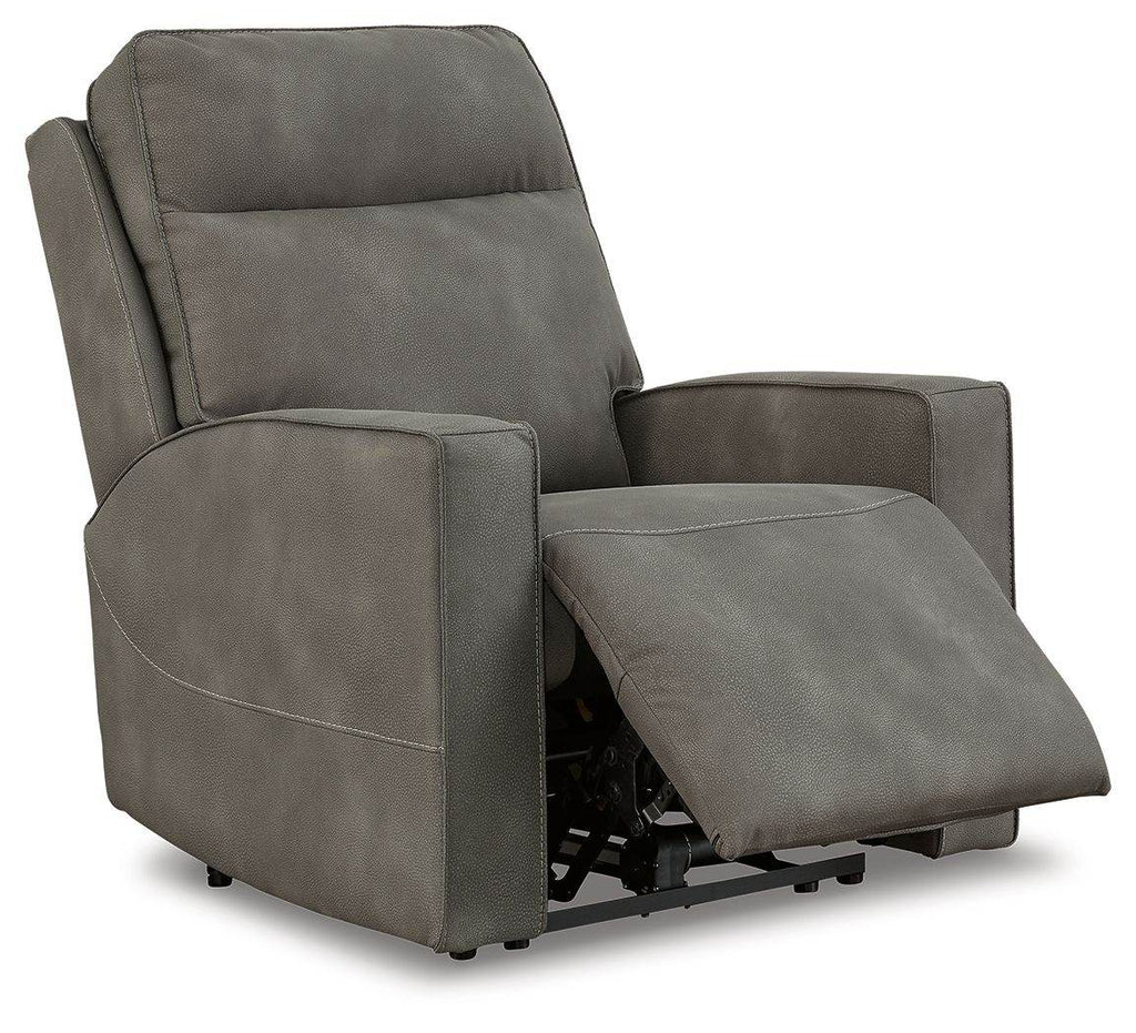 Next-Gen Durapella - Power Recliner / Adj Headrest - Fabric - Slate-2