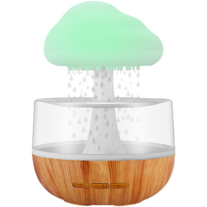 Humidificateur Nuage de Pluie avec Veilleuse, Diffuseur d'Huiles Essentielles d'Aromathérapie, Micro Humidificateur, Son de Goutte d'Eau Relaxant pour la Maison