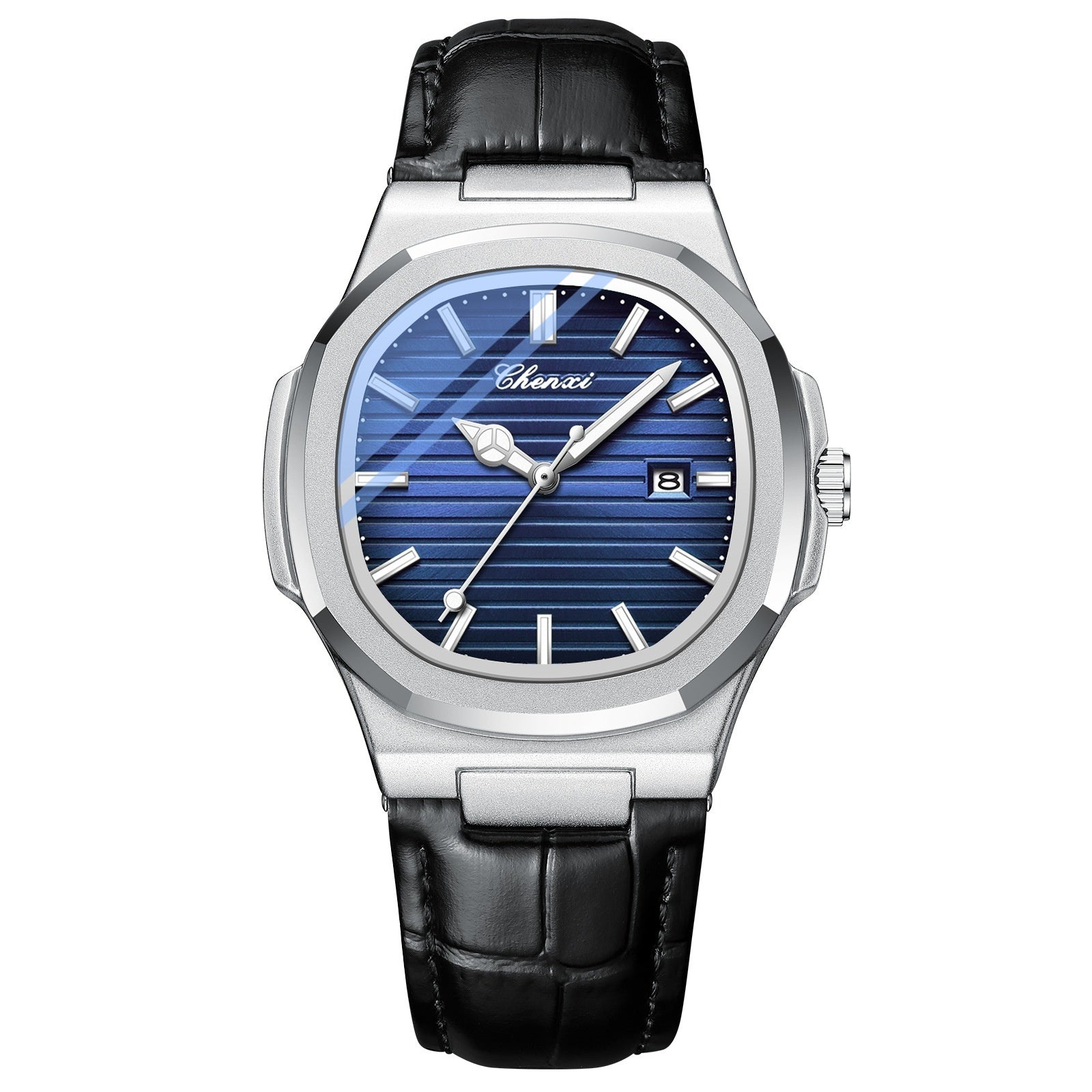 Chenxi Montre Acier Couple Lumineuse Étanche Simple Tendance