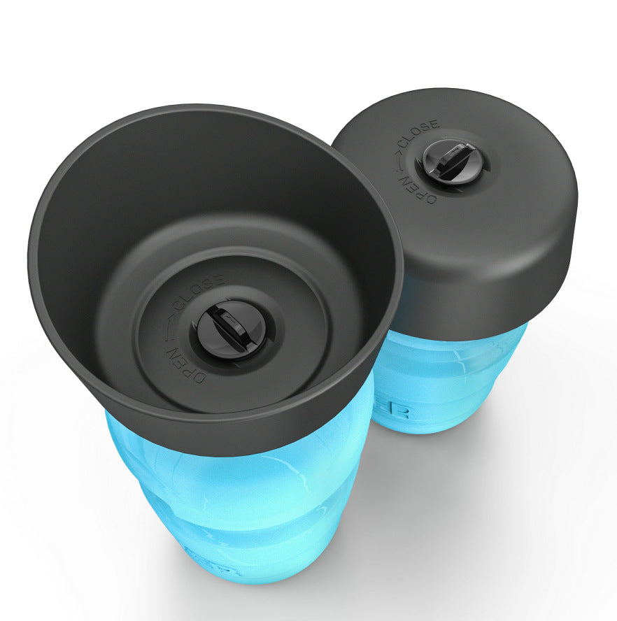 Bouteille d'eau pliable d'extérieur pour animaux de compagnie, distributeur d'eau de voyage pour chien