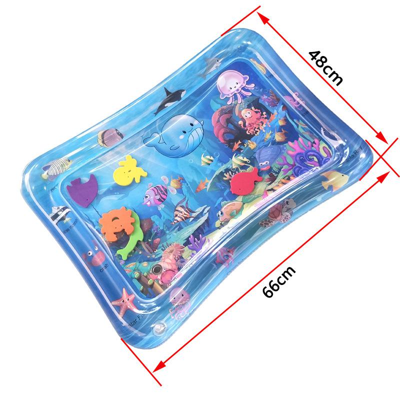 Tapis de jeu aquatique gonflable pour bébé Tortue de mer