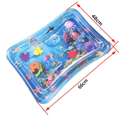 Tapis de jeu aquatique gonflable pour bébé Tortue de mer