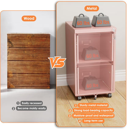 Archivador móvil de 2 cajones