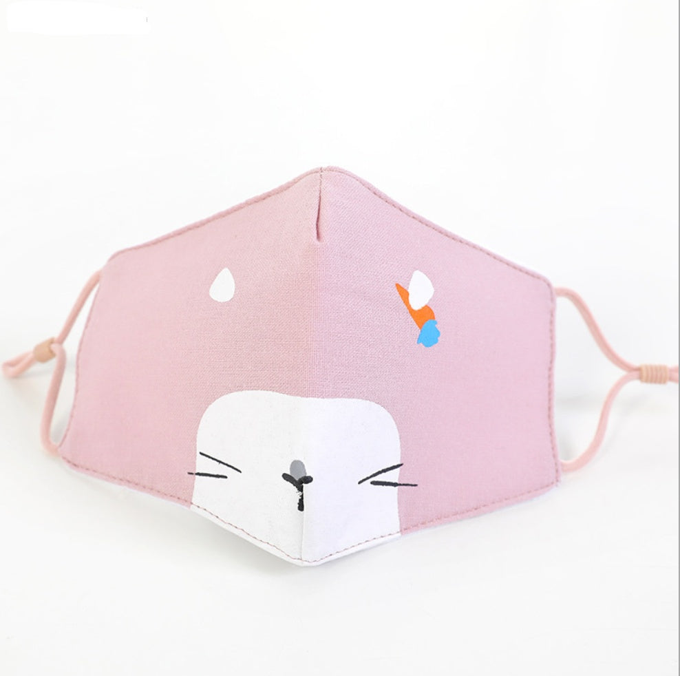 Masque facial en coton pour enfant, masque pour adulte