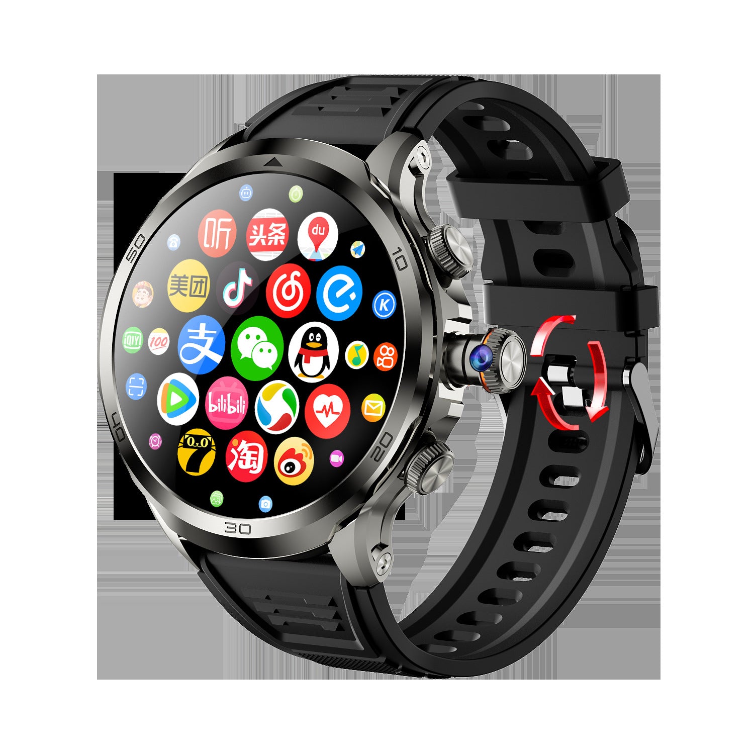 Reloj Inteligente 4 Android Tarjeta Gira Foto Todos Netcom Videoteléfono