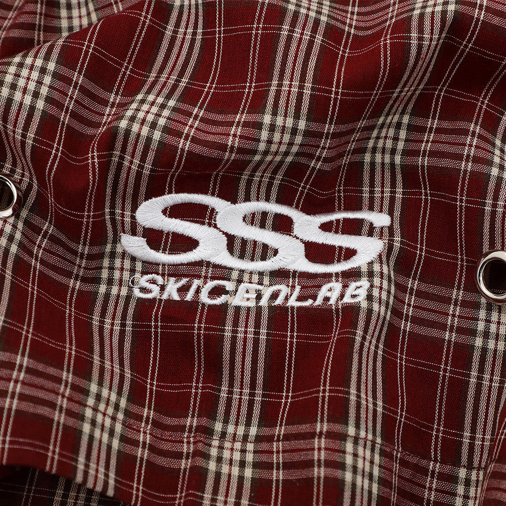 Plaid short sleeved shirt
