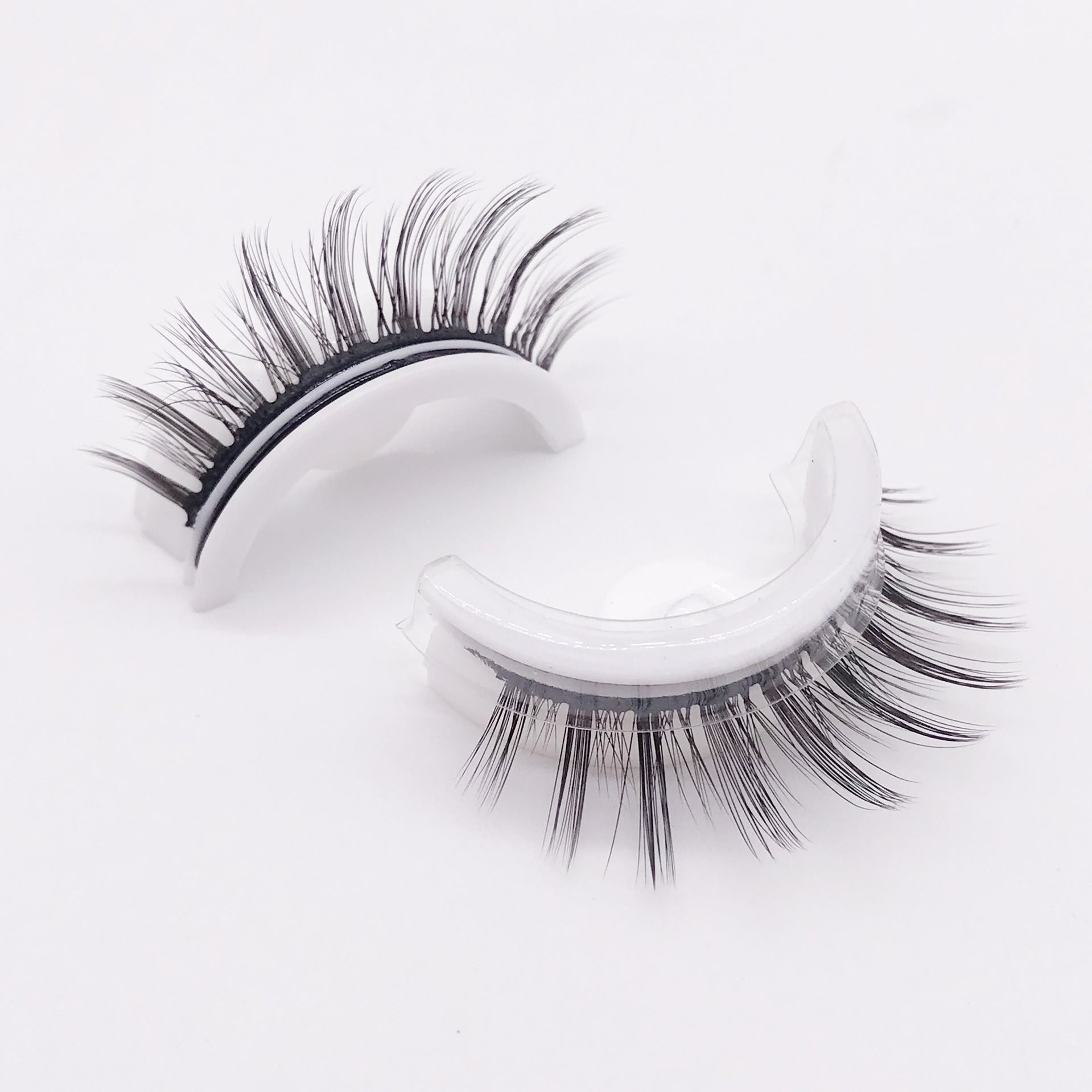 Cils en Vison 3D Réutilisables, Cils Naturels Faux Auto-adhésifs, Maquillage sans Colle, Extension de Cils en Soie