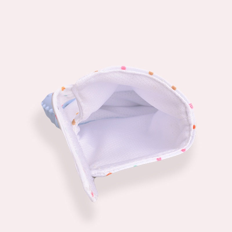 Anneau de dentition pour bébé, gants molaires en silicone anti-morsure, jouets sonores pour enfants