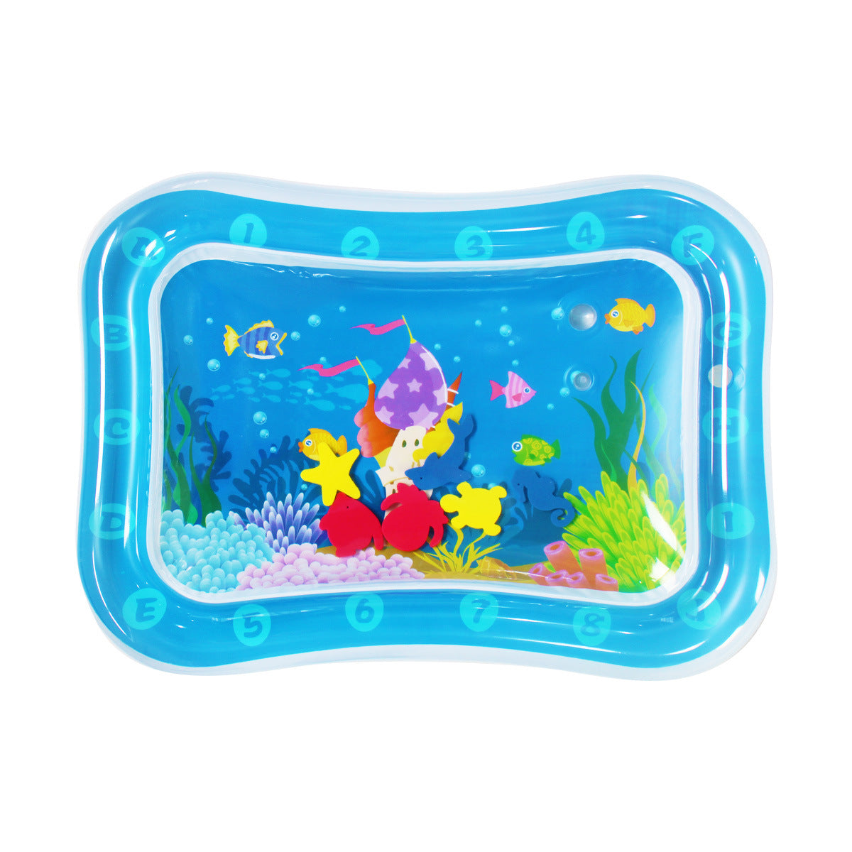 Tapis de jeu aquatique gonflable pour bébé Tortue de mer
