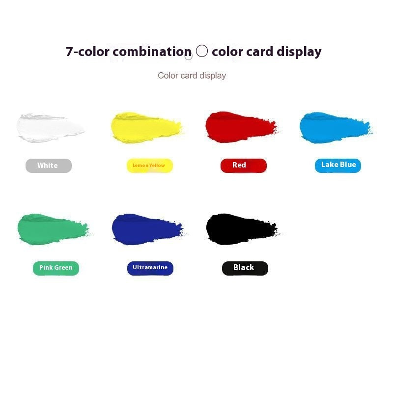 Kit de peinture au propylène 12 ml imperméable pour débutants Peinture pour enfants Peinture à l'huile de 12, 18, 24, 36 couleurs