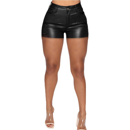 Shorts taille haute moulants de grande taille pour femmes