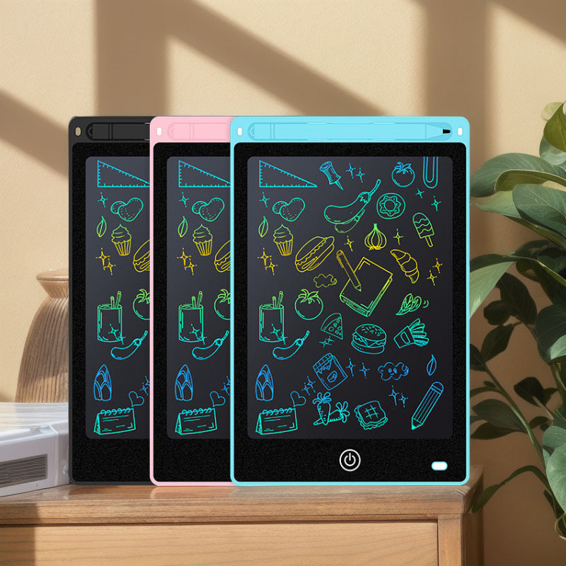 Tablette d'écriture et de dessin LCD couleur pour enfants 12 pouces