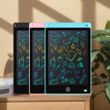 Tablette d'écriture et de dessin LCD couleur pour enfants 12 pouces