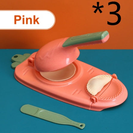 Nueva herramienta 2 en 1 para hacer dumplings de cocina, utensilio manual para hornear repostería
