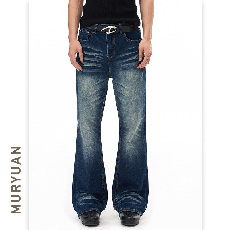 Jean évasé extensible slim style urbain
