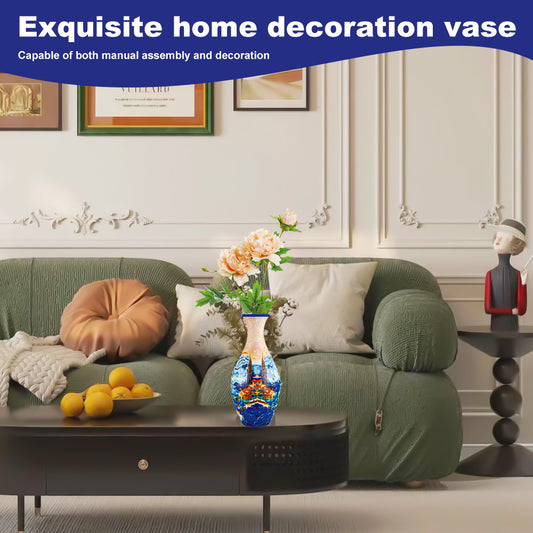 Vase Puzzle 3D DIY Décoration Salon Maison