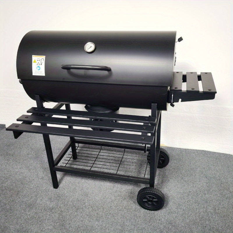 Grille de barbecue multifonctionnelle d'extérieur avec plaque en fer