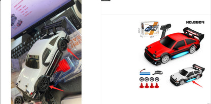 Voiture de course télécommandée à grande vitesse RC Drift, jouets éducatifs