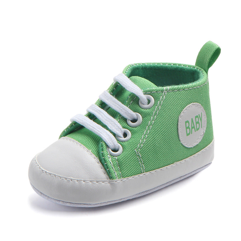 Baskets classiques en toile pour bébés garçons et filles, chaussures premiers pas pour nourrissons et tout-petits, semelle souple antidérapante