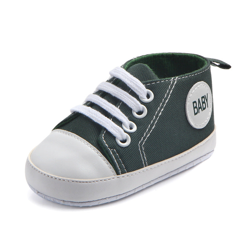 Baskets classiques en toile pour bébés garçons et filles, chaussures premiers pas pour nourrissons et tout-petits, semelle souple antidérapante
