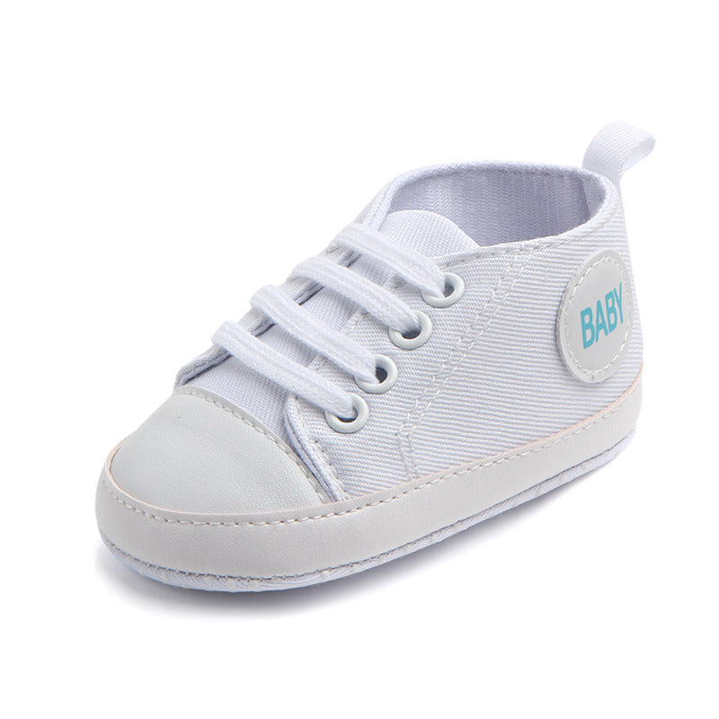 Baskets classiques en toile pour bébés garçons et filles, chaussures premiers pas pour nourrissons et tout-petits, semelle souple antidérapante