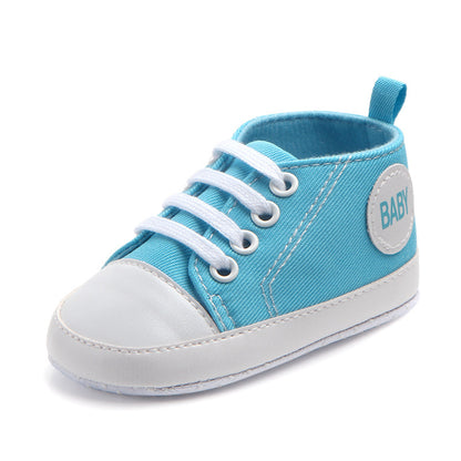 Baskets classiques en toile pour bébés garçons et filles, chaussures premiers pas pour nourrissons et tout-petits, semelle souple antidérapante