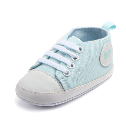 Baskets classiques en toile pour bébés garçons et filles, chaussures premiers pas pour nourrissons et tout-petits, semelle souple antidérapante