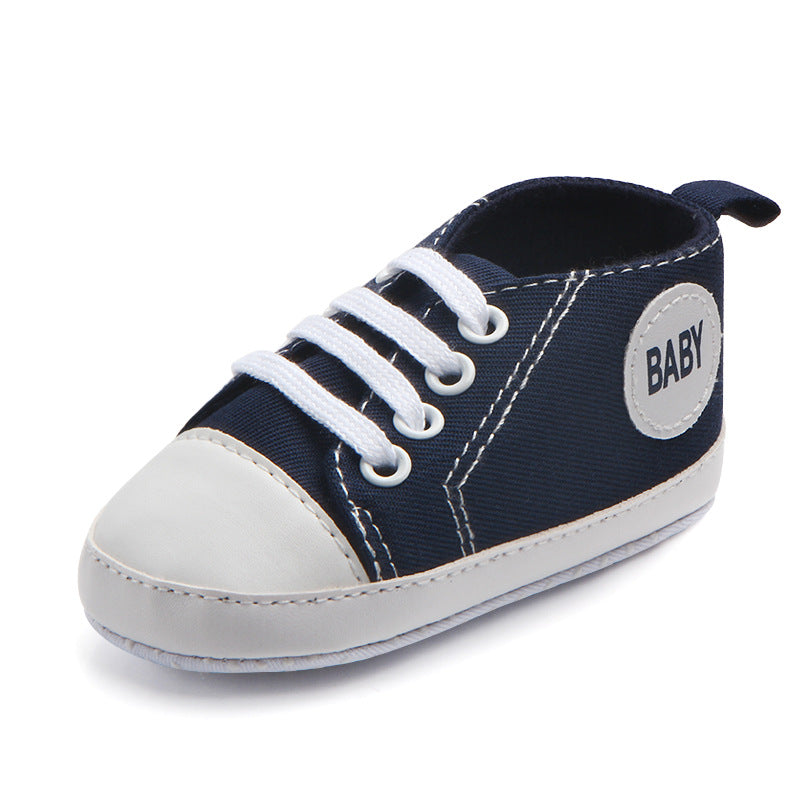 Baskets classiques en toile pour bébés garçons et filles, chaussures premiers pas pour nourrissons et tout-petits, semelle souple antidérapante
