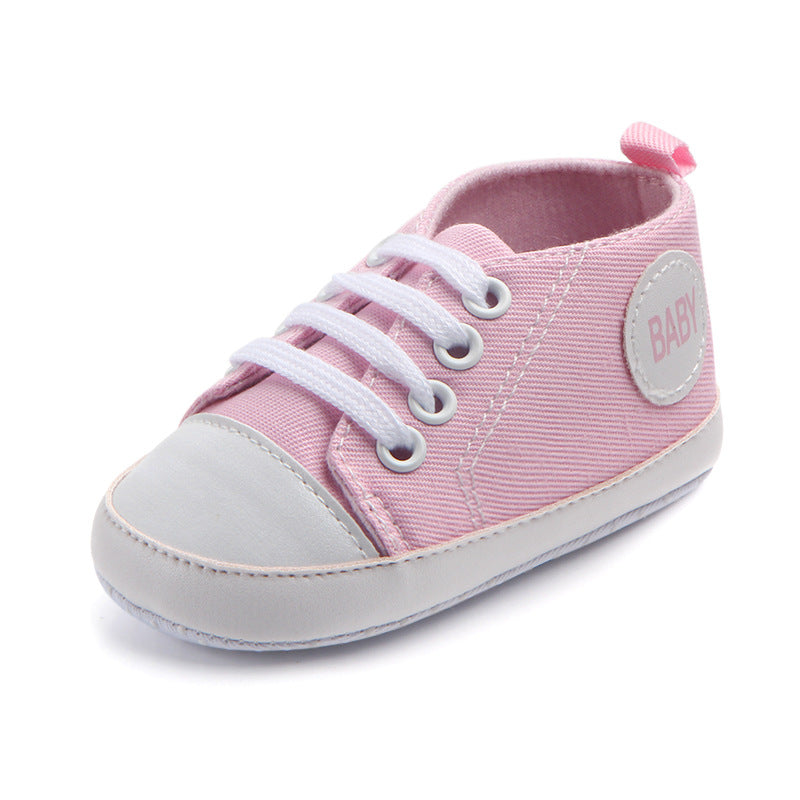 Baskets classiques en toile pour bébés garçons et filles, chaussures premiers pas pour nourrissons et tout-petits, semelle souple antidérapante
