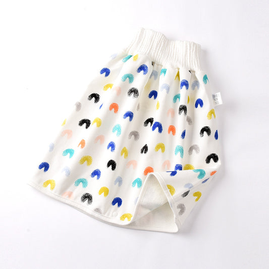 Falda pañal de algodón y fibra de bambú para bebés