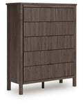 Signature Design by Ashley Brown Pamytta 5 Drawer Wide Chest-0