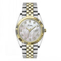 Montre femme simple et élégante en acier avec calendrier