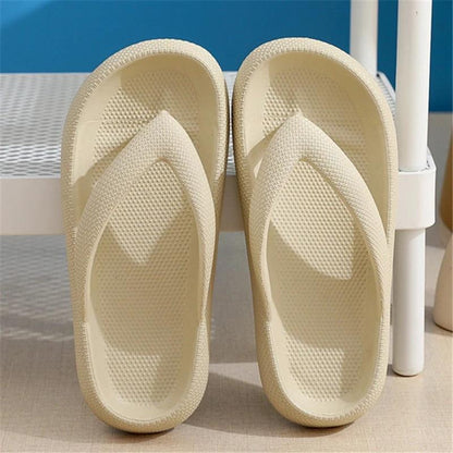 New style flip flops non-slip outdoor summer soft bottom bathroom couple outdoor sandals casual thick bottom sandals by eprolo