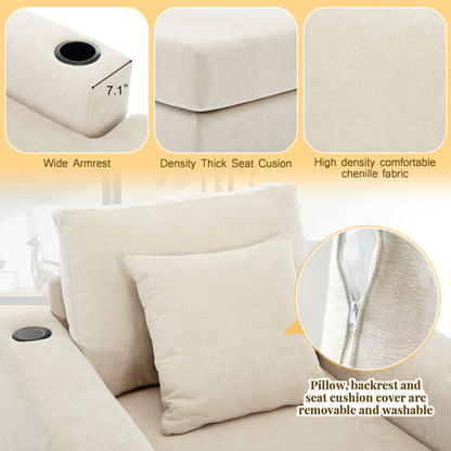 Tumbona oversized de 100.8 cm Sofá-diván de estilo moderno