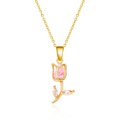 Collier Tulipe Élégant et Tendance pour Femme