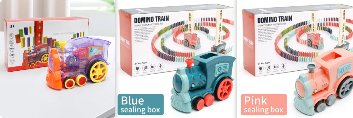 Juguetes de tren de dominó