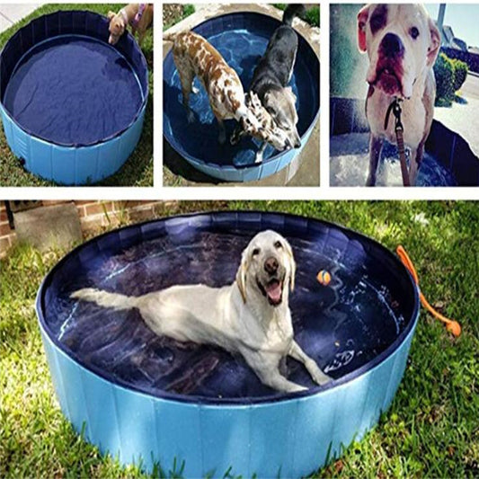 Piscina para mascotas, piscina plegable para perros, accesorios de baño grandes para perros