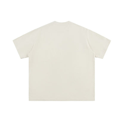 Dog embroidery pure cotton short sleeved shirt
