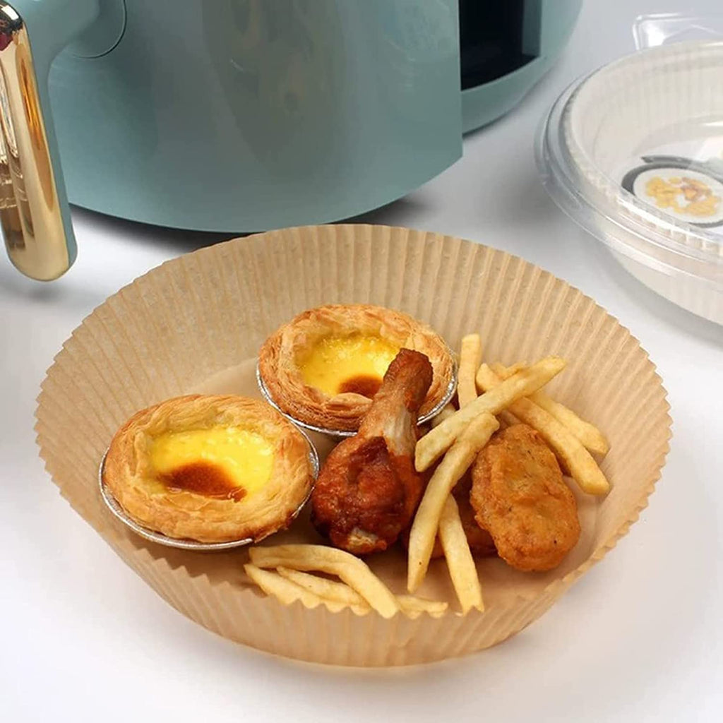 Freidora de aire, papel desechable para alimentos, forro de papel, freidora, cocinas, a prueba de aceite, plato de barbacoa, vaporizador, accesorios para hornear