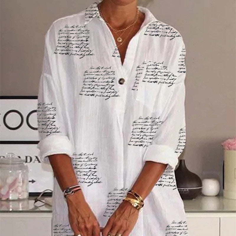 Chemisier Femme Blouse Bohème Longueur Genou Chemise Bouton Col V Ample Décontracté