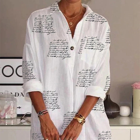 Blusas de mujer blusas bohemias hasta la rodilla blusas sueltas con cuello de botón informales con cuello en V